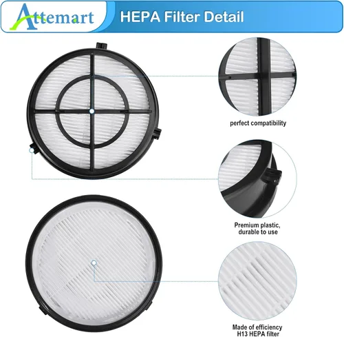 Miniatura 2 de Filtro de repuesto 2790 para Bissell Pet Hair Eraser Turbo Pro/Plus Vacuum 27909 2790W 2281 2461 3126 31269, para Bissell Pet Hair Eraser Turbo