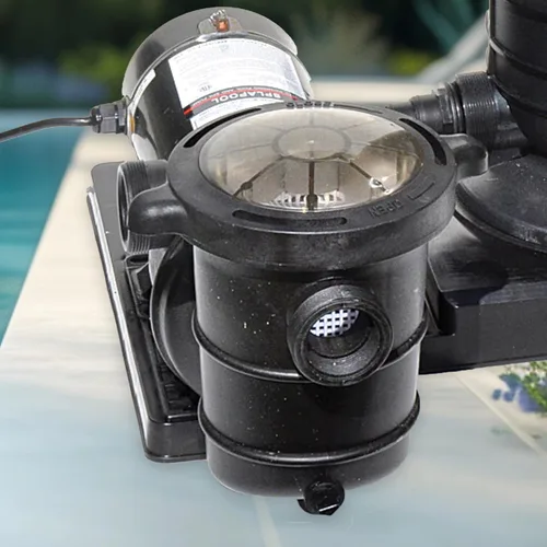 Miniatura 8 de SWIMLINE HYDROTOOLS Bomba de motor de piscina sobre el suelo, Hydro-Flo 0.3 HP con 2220 GPH, vertical