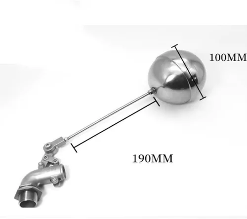 Miniatura 3 de Adjustable 304 Stainless Steel Float Valve for Water Tanks - Compatible with 1/2", 3/4", 1", 1-1/4" Sizes (DN32) - Durable, Corrosion-Resistant