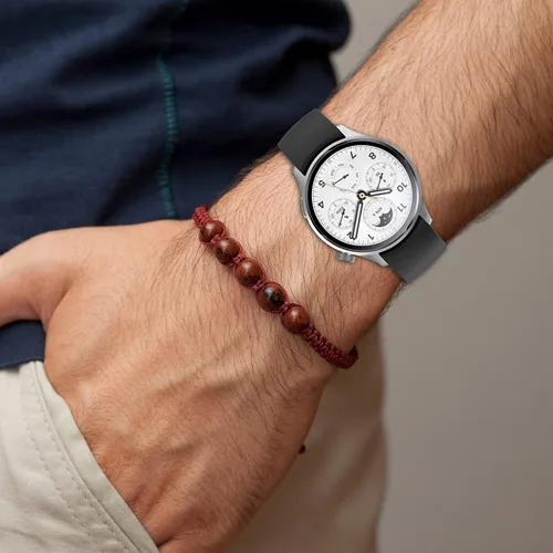 Miniatura 3 de Senter Correa de repuesto de liberación rápida de goma suave de 0.866 in para reloj inteligente Xiaomi S1 pro