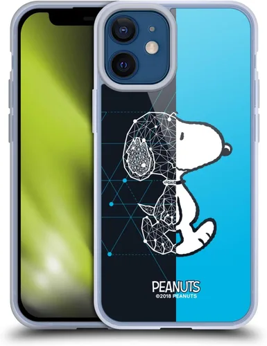 Miniatura 135 de Head Case Designs Funda de gel con licencia oficial de Peanuts Snoopy & Woodstock Halfs and Laughs [protección de grado militar] compatible