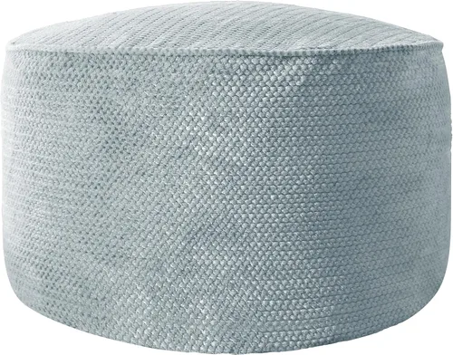 Miniatura 14 de Sorra Home Sutherland Dove Puf redondo para interiores, 20 pulgadas de ancho x 20 pulgadas de profundidad x 18 pulgadas de alto Paloma