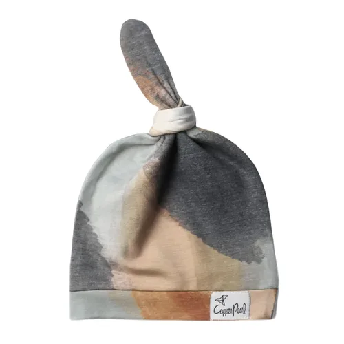 Miniatura 58 de Copper Pearl Gorro de bebé con nudo superior elástico suave Millie