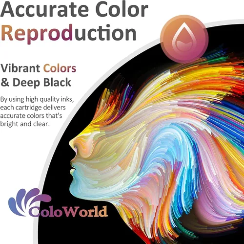 Miniatura 3 de ColoWorld Cartuchos de tinta remanufacturados de repuesto para HP 61XL 61 XL Combo Pack para Envy 4500 4502 5534 5535 DeskJet 2512 2542 2540 2544