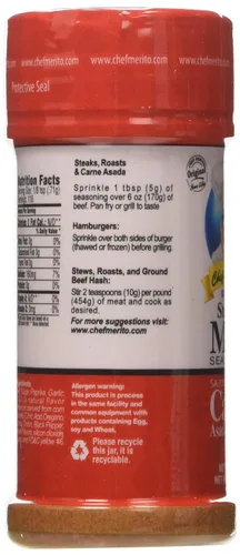 Miniatura 5 de Chef Merito Carne Asada & Bistec - Condimento para carne y carne en polvo, 3 onzas, paquete de 2 Nuggets de pollo, muslos, condimento para carne