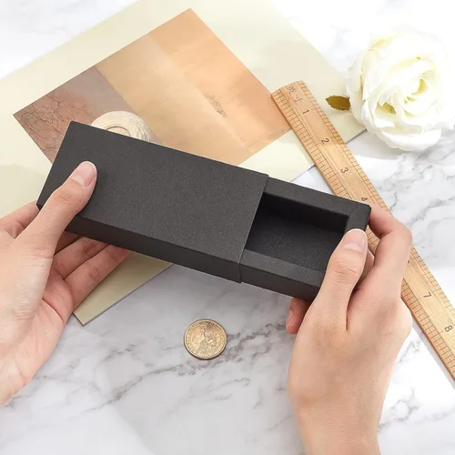 Miniatura 2 de BENECREAT Caja de embalaje de papel kraft marrón, 12 unidades, 4.8 x 2 x 1.5 pulgadas, caja de regalo de cartón para lápiz labial, botella de aceite