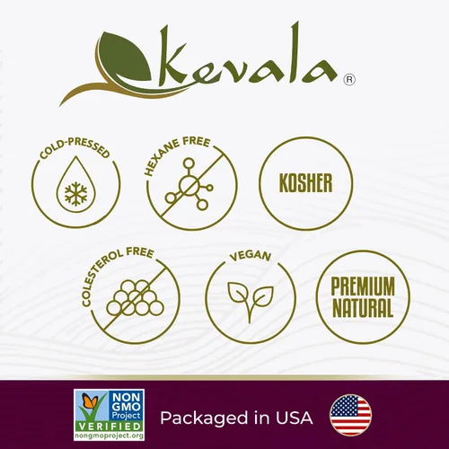 Miniatura 6 de Kevala Aceite de semilla de uva – Aceite nutritivo ideal para cocinar y belleza, hecho con uvas cuidadosamente seleccionadas, base perfecta