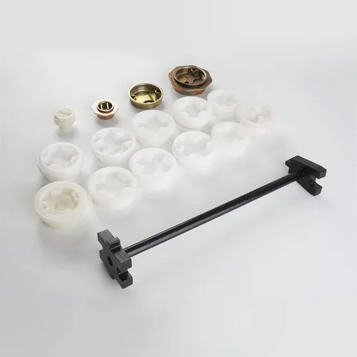 Miniatura 2 de YTK Llave de tambor de hierro que se adapta con revestimiento para tapas de bung de 2 y 3/4 pulgadas, abridor de tapa de tambor de aceite, barril