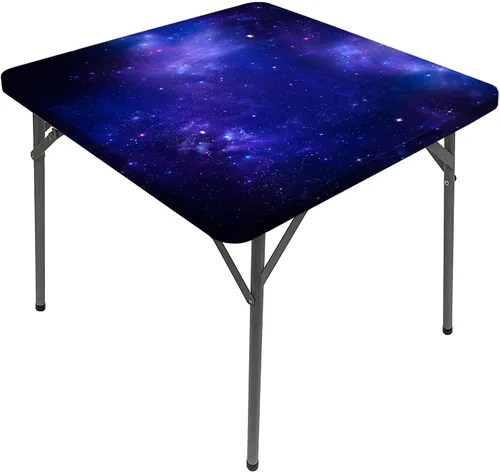 Miniatura 8 de Mantel cuadrado gris oscuro, patrón geométrico oriental marroquí, celosía cuadrada, se adapta a mesas de 24 x 24 pulgadas, para exteriores