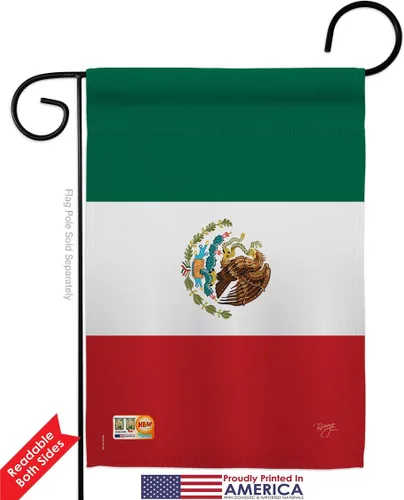 Miniatura 4 de Breeze Decor HG108357 - Banderas de México para el país de la nacionalidad mundial, impresiones decorativas, casa vertical de 28 x 40 pulgadas