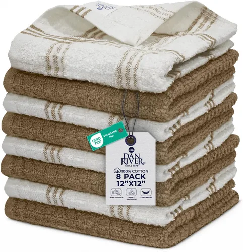 Miniatura 22 de DAN RIVER Paquete de 6 toallas de cocina de alta calidad, 100% algodón (16 x 26 pulgadas), súper suaves, altamente absorbentes, de secado rápido