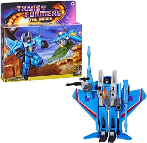 Miniatura 3 de Hasbro The Transformers: The Movie - Figura retro de Thundercracker de 5.5 pulgadas