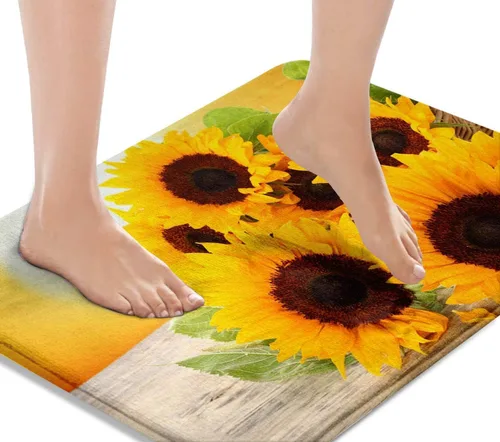 Miniatura 13 de Britimes Tapete de baño de mármol rosa para baño, alfombra de piso lavable, tapetes, alfombra de piso, decoraciones de baño, 16 x 24 pulgadas