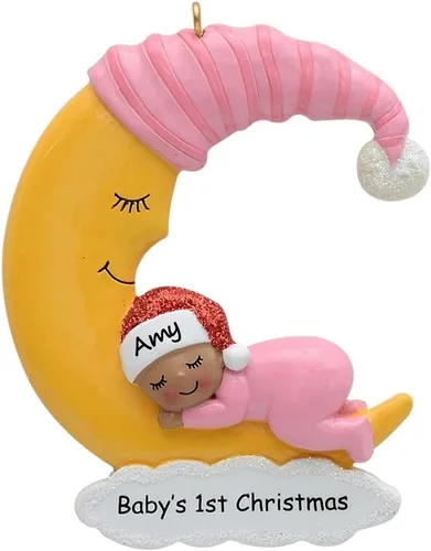 Miniatura 4 de Adorno de Navidad personalizado para bebé niño 2024 – Adornos personalizados de la primera Navidad del bebé, regalo de recuerdo para recién nacido