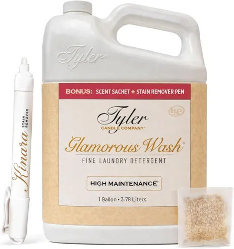 Miniatura 9 de KINARA Tyler Diva Glamorous Wash - Detergente líquido para ropa, paquete con bolígrafo removedor de manchas, bolsita perfumada fresca, detergente