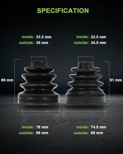 Miniatura 6 de SCITOO Kit de botas de eje CV para 1999-2005 para Polaris Sportsman 500 700 pares interior exterior