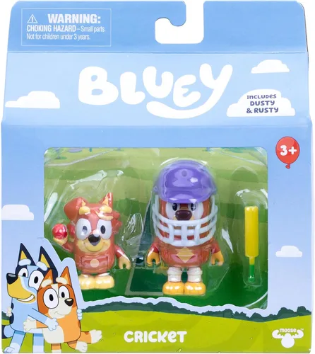 Miniatura 7 de Paquete de 2 figuras articuladas de juguete de carreras de Bluey Baby, juguetes de personajes con Chilli y bebé en cuna accesorio, figuras de acción