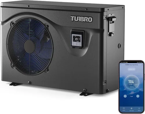 Miniatura 8 de TURBRO Bomba de calor para piscina, calentador de piscina de 18,000 BTU para piscinas sobre el suelo, hasta 6,000 galones, 5.5 COP