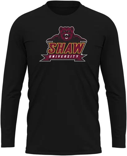 Miniatura 177 de Camisa deportiva de manga larga oficial de la NCAA Collegiate para hombre, colección negra con logotipo primario