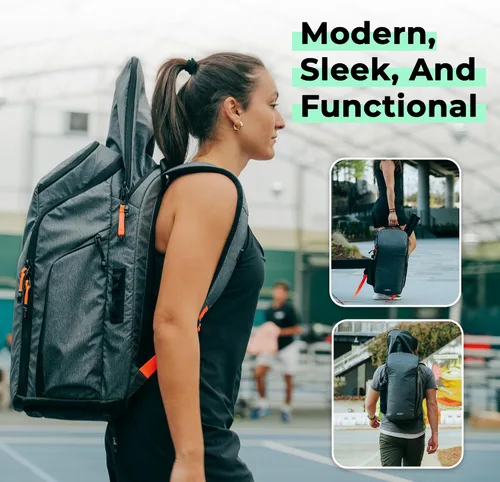 Miniatura 7 de ADV Tennis Pro V3 - Mochila para Tenis y Pickleball V2 - Mochila Flexible