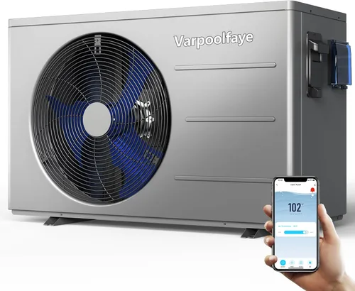 Miniatura 14 de bomba de calor para piscina de 16000 BTU, calentador eléctrico para piscina de 5000 galones, para uso sobre el nivel del suelo y enterrado, control