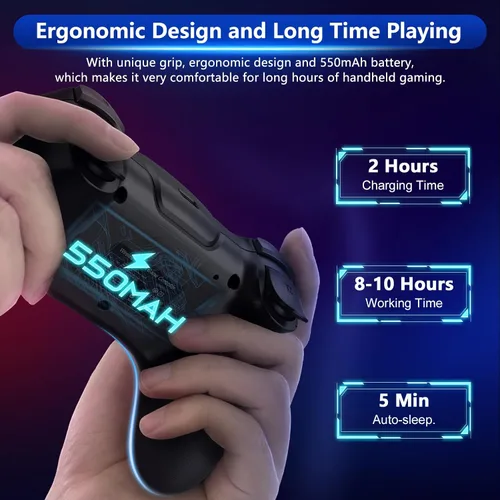 Miniatura 6 de CuleedTec Upgraded Switch Controller, Wireless Pro Controller for Switch 2/Lite/OLED, Bluetooth Remote Gamepad with Hall Effect Joystick, 6-Axis