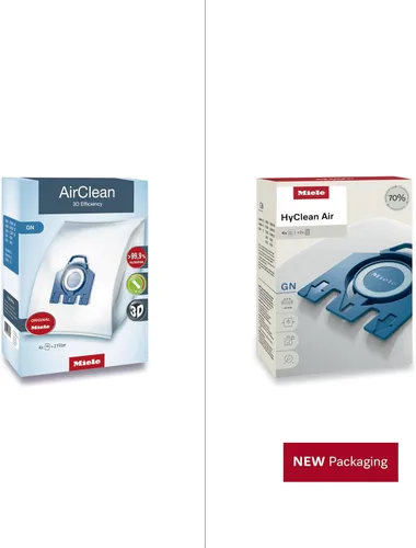 Miniatura 2 de Bolsas para aspiradora Miele GN AirClean 3D Efficiency - 2 cajas - Incluye 8 bolsas genuinas Airclean GN + 2 filtros genuinos Super Air Clean + 2