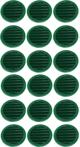 Miniatura 11 de Cubierta redonda de rejilla de rejilla de reptil de rejilla de ventilación de aire de plástico verde o bronceado de 2 pulgadas (6, bronceado)