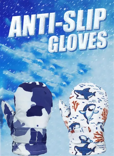 Miniatura 74 de Urban Virgin Guantes de invierno para bebés y niños pequeños, con forro polar, cálidos, impermeables, guantes de nieve para niños y niñas