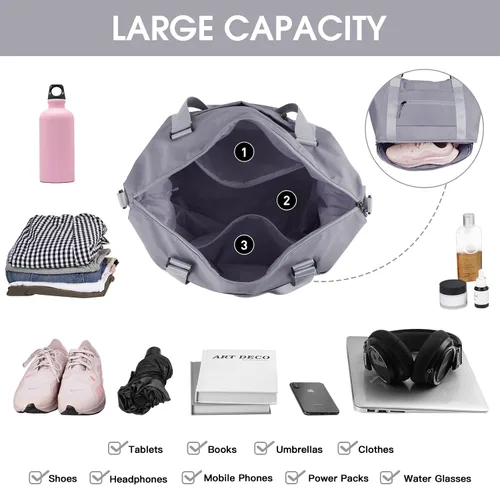Miniatura 7 de Bolsa de gimnasio+bolsa de viaje