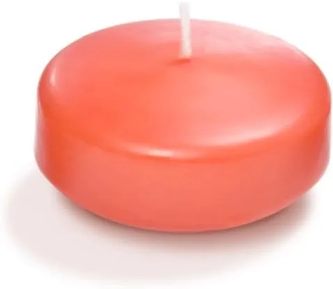 Miniatura 40 de yummi Caja de 18 velas flotantes color rojo rubí de 3 pulgadas