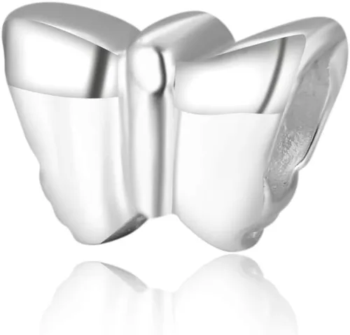 Adabele 1 pieza auténtica de plata de ley 925 hipoalergénica mariposa encanto transformación cuentas compatibles con Pandora todos los demás dijes