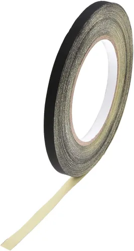 Miniatura 10 de uxcell Cinta de tela de acetato de 0.394 in para portátil reparación de guitarra eléctrica auto cinta adhesiva de alta temperatura negro 98.4