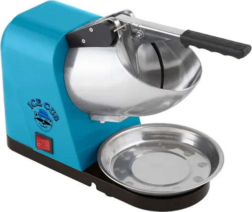 Miniatura 6 de Máquina de cono de nieve - Afeitadora de hielo con potente motor de 170 W - Máquina de hielo triturado para encimera fácil de usar por Great Azul