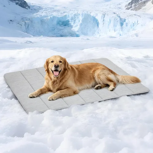 Miniatura 44 de Tapete para jaula para perros de tamaño XL, cama de espuma viscoelástica de 41 x 27 pulgadas, lavable y antideslizante, tapete ultrasuave para Oscuro