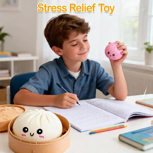 Miniatura 3 de Juguete sensorial misterioso y esponjoso, para aliviar el estrés y la ansiedad, para niños y adultos, lindo juguete para apretar, cesta de Pascua