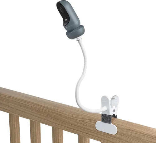 HOLACA Soporte de clip flexible para Owlet Cam 2 y Owlet Cam Baby Monitor Soporte de cámara con agujero roscado de 1/4 y montaje ajustable de 360
