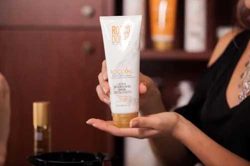 Miniatura 8 de Rocco Donna Mascarilla ultra nutritiva para el cabello, hidratación profunda y brillo, repara el cabello dañado con complejo de aceite xótico