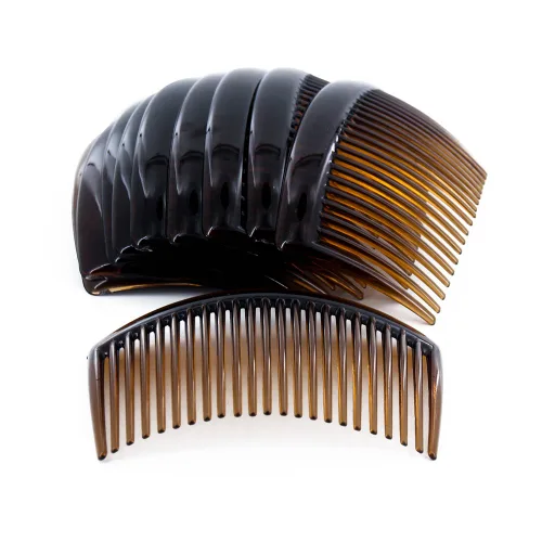 Miniatura 7 de Yeshan Peine lateral de plástico de 3.2 pulgadas con peine de dientes, clip de horquilla para mujer, negro (12 unidades)
