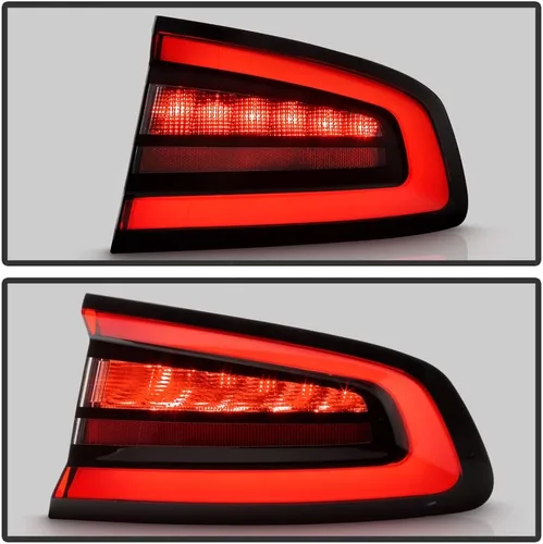 Miniatura 5 de KEEKPO - Para Dodge Charger 2015-2022 Estilo Fábrica Luz Trasera Lámpara de Freno Montada en el Cuerpo Exterior de Repuesto Lado del Pasajero Rojo