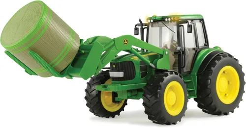 Miniatura 5 de TOMY John Deere Tractor de granja grande con carro