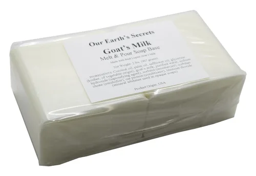 Miniatura 2 de Our Earth's Secrets jabón base con leche de cabra para derretir y verter, 2 lb
