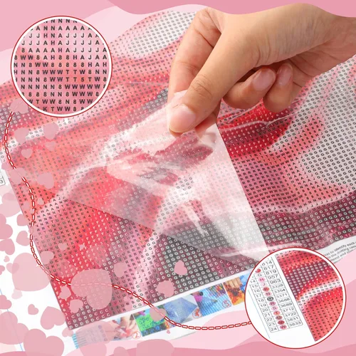 Miniatura 7 de UPABLUNSO Juego de pintura de diamantes de paloma virgen maría y paloma por números 5D completo redondo para decoración de pared del hogar