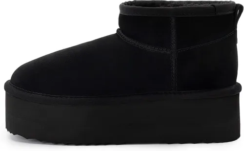 Miniatura 2 de Xiakolaka Mini botas clásicas de plataforma para mujer, botas de nieve antideslizantes de gamuza para invierno