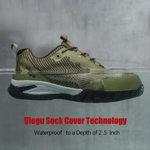 Miniatura 35 de ulogu Zapatos de senderismo impermeables para hombres y mujeres, cómodos, ligeros, antideslizantes, para caminar todo el día, para trabajar y caminar