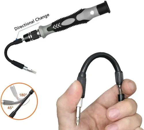Miniatura 8 de Juego de mini destornilladores, regalos de herramientas para hombres, kit de herramientas de reparación magnética profesional 115 en 1, reparación