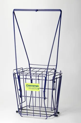 Miniatura 2 de Gamma Sports Pickleball Hopper – 50 Ball Picker Upper with Hexagonal Basket, Reinforced Welds, Carbon Steel Wires & Attached Lid for Durable