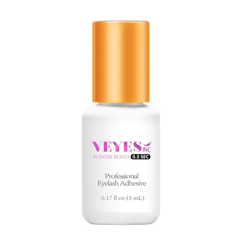 VEYES INC - Pegamento para extensiones de pestañas, tiempo de secado de 0.3 segundos hasta 8 semanas de permanencia, adhesivo negro para pestañas,