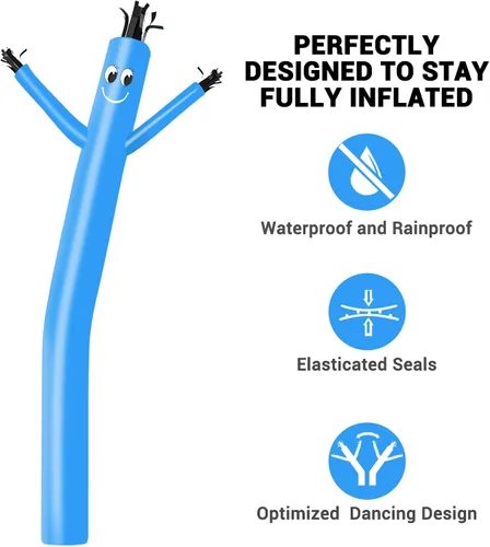 Miniatura 4 de MOUNTO 20ft 18inch Fly Puppet Dancer Tube Man Fly Guy Puppet Dancer (azul)