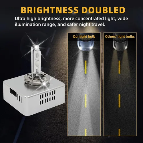 Miniatura 4 de SONAKY 2 bombillas de xenón HID D5S para faros delanteros, 12 V, 35 W, 6000 K, para Chevrolet Silverado Equinox GMC Sierra Terrain Jeep Renegade